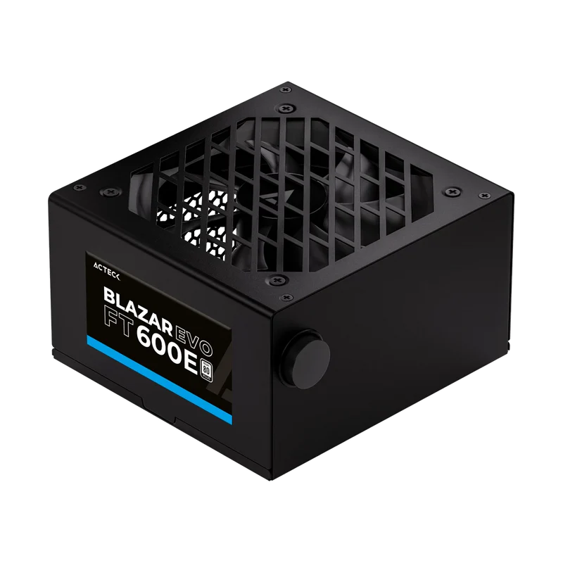 Fuente De Poder Acteck Blazar Evo Ft600e / Atx / 600 W / No Modular / Ventilador 120 Mm / Negro / Es-05003e