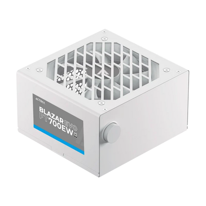 Fuente De Poder Acteck Blazar Evo Ft700ew / Atx / 700 W / No Modular / Ventilador 120 Mm / Blanco / Es-05004eb