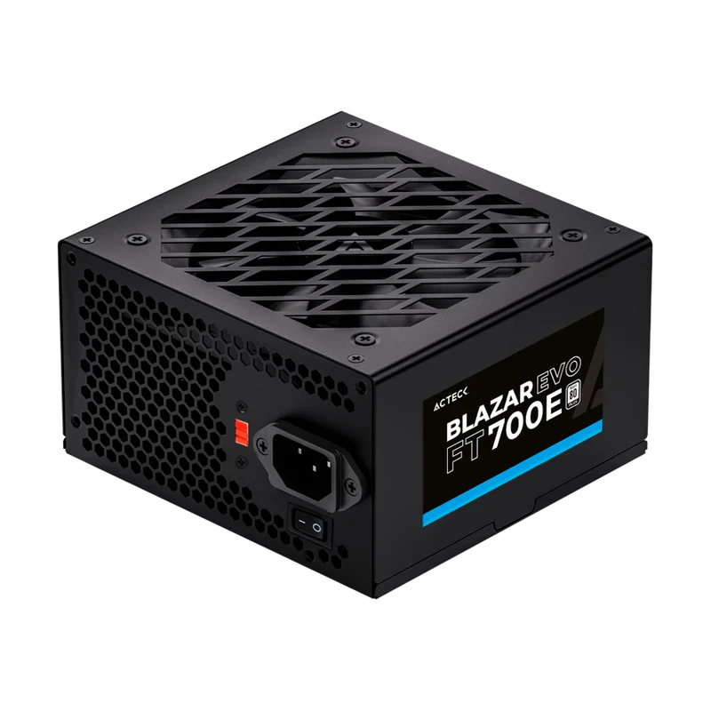 Fuente De Poder Acteck Blazar Evo Ft700e / Atx / 700 W / No Modular / Bajo Nivel De Ruido / 120 Mm / Negro / Es-05004e