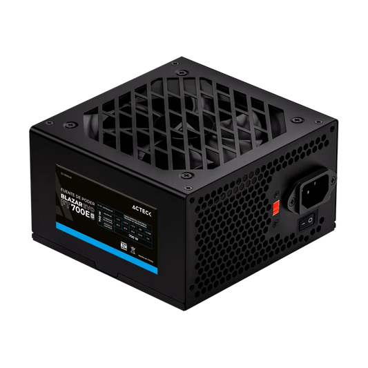 Fuente De Poder Acteck Blazar Evo Ft700e / Atx / 700 W / No Modular / Bajo Nivel De Ruido / 120 Mm / Negro / Es-05004e