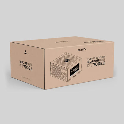 Fuente De Poder Acteck Blazar Evo Ft700e / Atx / 700 W / No Modular / Bajo Nivel De Ruido / 120 Mm / Negro / Es-05004e