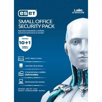Esd Eset Small Office Security, 10 Licencias Pcs 1 Licencia Para Server Windows Consola Local, 1 AÑo De Vigencia