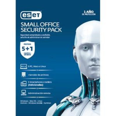 Esd Eset Small Office Security, 5 Licencias Pcs 1 Licencia Para Server Windows Consola Local, 1 AÑo De Vigencia