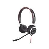Jabra Evolve 40 Duo Con Conexión Usb / 3.5 Mm, Indicador De Ocupado Y Cancelación De Ruido Pasiva (6399-823-109)