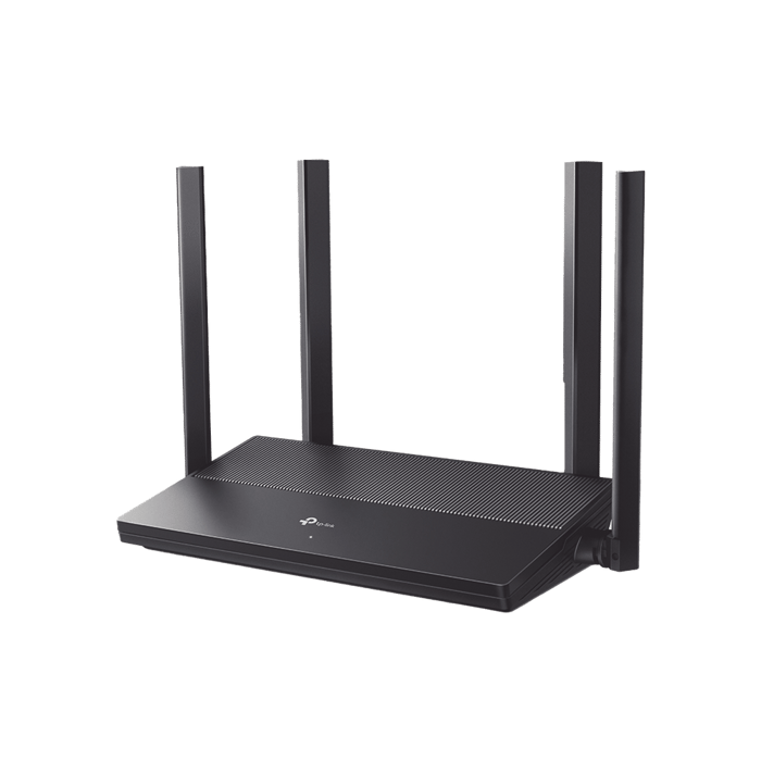 Router WiFi 6 AX 1500 Mbps / MU-MIMO 2X2 y OFDMA / 1 Puerto WAN 10/100/1000 Mbps / 3 Puertos LAN 10/100/1000 Mbps / 4 Antenas Beamforming / Seguridad WiFi WPA3