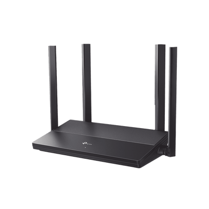 Router WiFi 6 AX 1500 Mbps / MU-MIMO 2X2 y OFDMA / 1 Puerto WAN 10/100/1000 Mbps / 3 Puertos LAN 10/100/1000 Mbps / 4 Antenas Beamforming / Seguridad WiFi WPA3