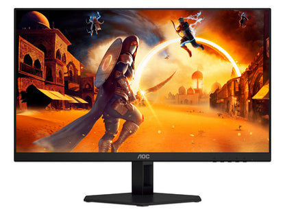 Monitor Gamer Aoc 27g4e / Panel Ips / 27 Pulgadas / Hdmi / Displayport / Aspec 169 / Tr 0.5 Ms / Adaptive Sync / 180 Hz / Resolucion 1920 X 1080 / Brillo 300 Cd/m2 / Vesa 100x100 Mm/ Negro Y Rojo