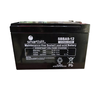 Bateria Smartbitt  Sbba12-9  12v/9ah Compatible Con Sbnb750, Sbnb900lcd, Sbnb1000, Sbnb1200, Sbnb2200proii Y Sbnb3200proii