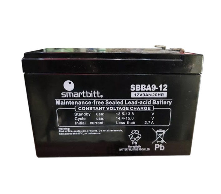 Bateria Smartbitt  Sbba12-9  12v/9ah Compatible Con Sbnb750, Sbnb900lcd, Sbnb1000, Sbnb1200, Sbnb2200proii Y Sbnb3200proii