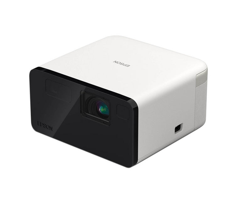 Videoproyector Epson Epiqvision Ef21 Mini Proyector Laser Portatil Blanco Diamante, 3lcd, 1000 Lumenes, Usb, Wifi, Bluetooth 5.0 Con Google Tv Integrado.