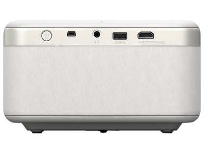Videoproyector Epson Epiqvision Ef21 Mini Proyector Laser Portatil Blanco Diamante, 3lcd, 1000 Lumenes, Usb, Wifi, Bluetooth 5.0 Con Google Tv Integrado.