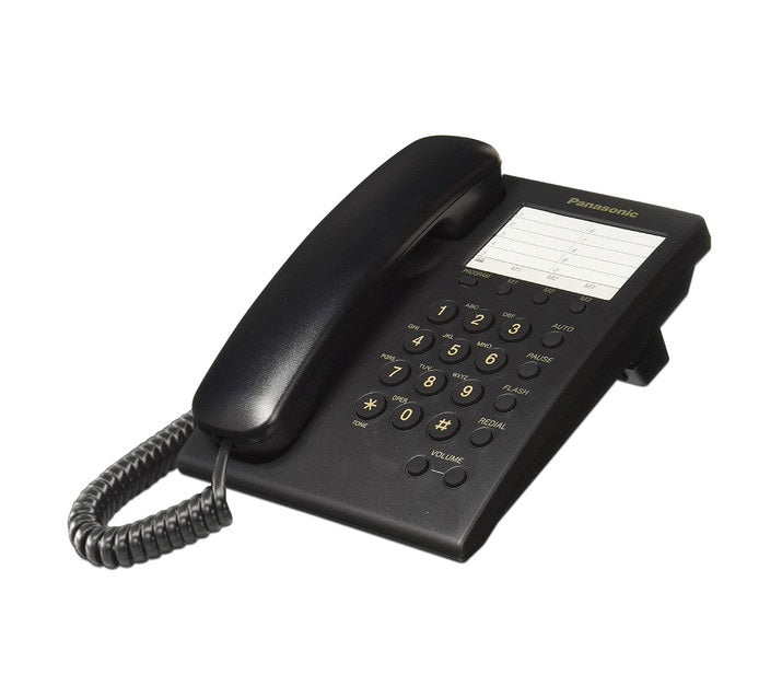 Telefono Panasonic Kx-ts550meb Alambrico Basico Unilinea Con Marcador Rapido De 10 Numeros Control De Volumen De 4 Niveles Negro
