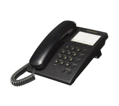 Telefono Panasonic Kx-ts550meb Alambrico Basico Unilinea Con Marcador Rapido De 10 Numeros Control De Volumen De 4 Niveles Negro
