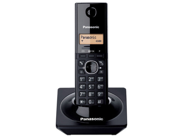 Telefono Panasonic Kx-tg1711meb Inalambrico Pantalla Lcd 1.4 En Color Ambar 50 Numeros Identificador De Llamadas 50 Numeros En Directorio Localizador De Auricular Negro