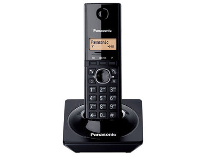 Telefono Panasonic Kx-tg1711meb Inalambrico Pantalla Lcd 1.4 En Color Ambar 50 Numeros Identificador De Llamadas 50 Numeros En Directorio Localizador De Auricular Negro