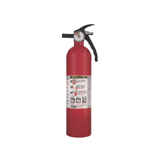 Extintor Desechable de Polvo Químico Seco ??? Fuegos Clase A, B y C??? Soporte Metalico ??? Paquete con 6 ??? 2.5 lb pieza