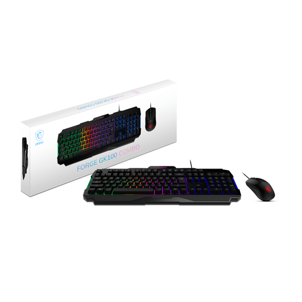 Kit De Teclado Y Mouse Forge Gk100 Rgb Usb 2.0 EspaÑol