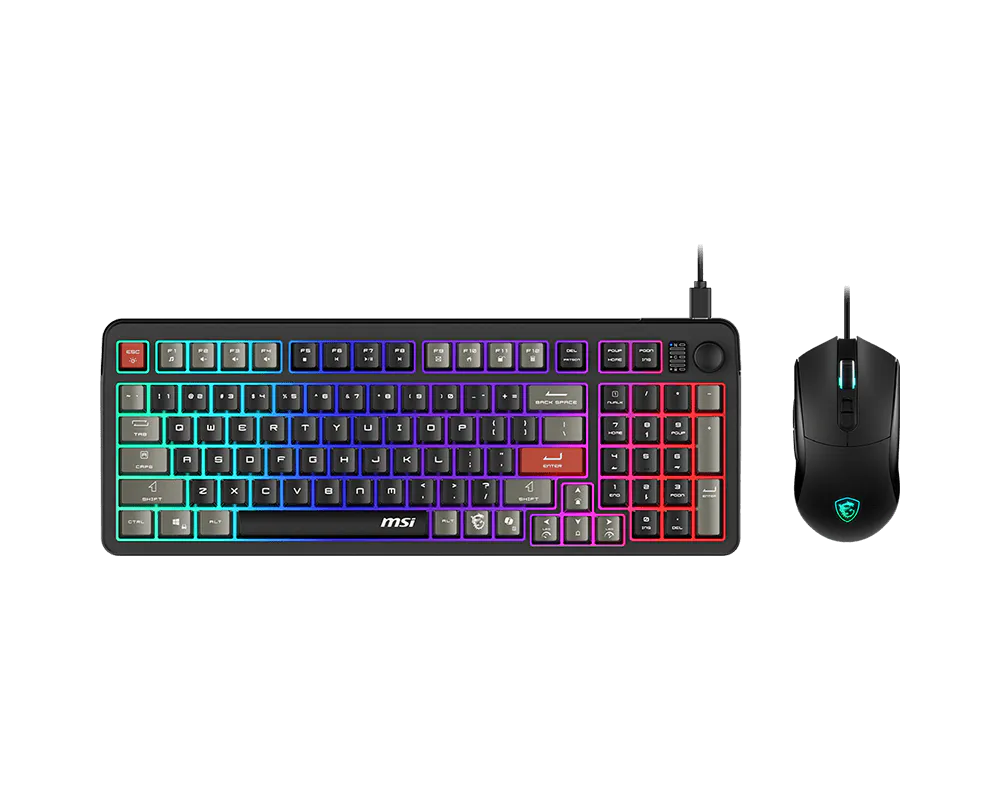 Kit De Teclado Y Mouse Forge Gk110 Combo Us / Rgb Usb 2.0