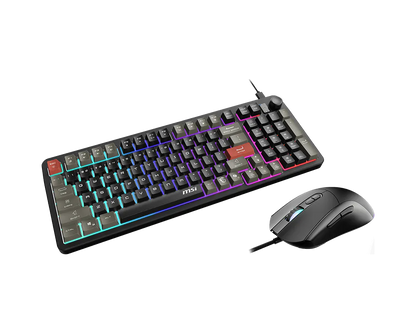 Kit De Teclado Y Mouse Forge Gk110 Combo Us / Rgb Usb 2.0