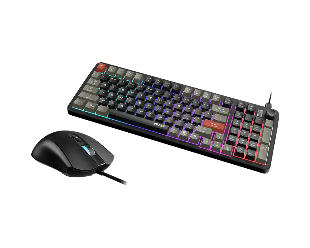 Kit De Teclado Y Mouse Forge Gk110 Combo Us / Rgb Usb 2.0