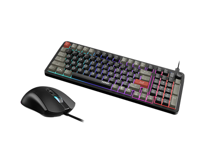 Kit De Teclado Y Mouse Forge Gk110 Combo Us / Rgb Usb 2.0