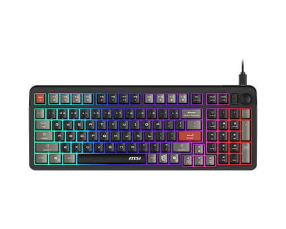 Teclado AlÁmbrico Msi Forge Gk110 Us / Usb 2.0 / Rgb