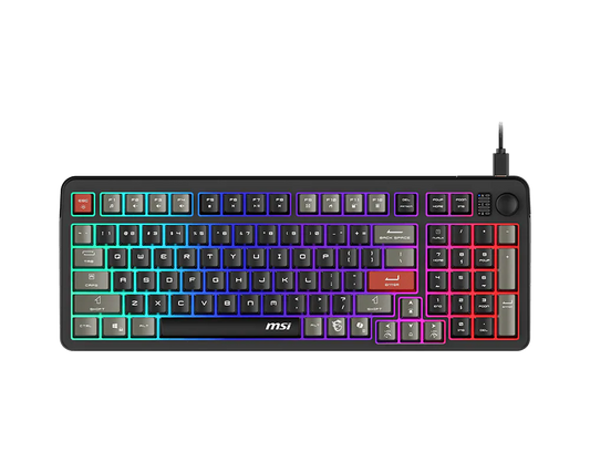 Teclado AlÁmbrico Msi Forge Gk110 Us / Usb 2.0 / Rgb