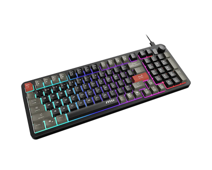 Teclado AlÁmbrico Msi Forge Gk110 Us / Usb 2.0 / Rgb