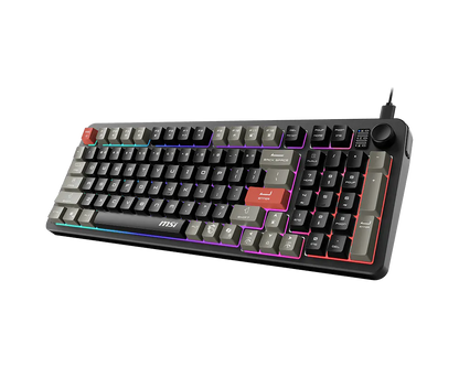 Teclado AlÁmbrico Msi Forge Gk110 Us / Usb 2.0 / Rgb