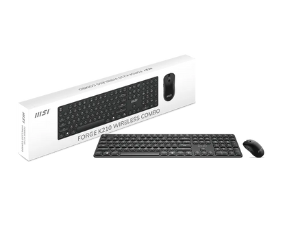 Kit De Teclado Y Mouse Inalambricos  Forge K210 W Combo Us Usb 2.0