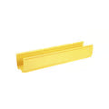 Canaleta Fiberrunner™ 4x4, De Pvc Rígido, Color Amarillo, 1.8 M De Largo