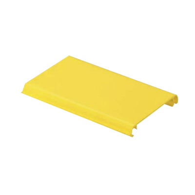 Tapa Con Bisagra A Presión Para Canaleta Fiberrunner™ Fr4x4yl6, De Pvc Rígido, Color Amarillo, 1.8 M De Largo