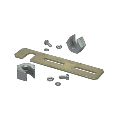 Soporte De Montaje A Techo, Para Canaletas Fiberrunner 2x2 O 4x4, Uso Con Varilla Roscada De 1/2", Color Negro