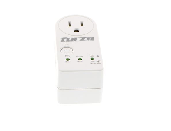 Protector De Voltaje Forza Fvp-1201b Blanco, 900j/1800w, 1 Sld, Giro De 350 Grados, Temporizador-120v