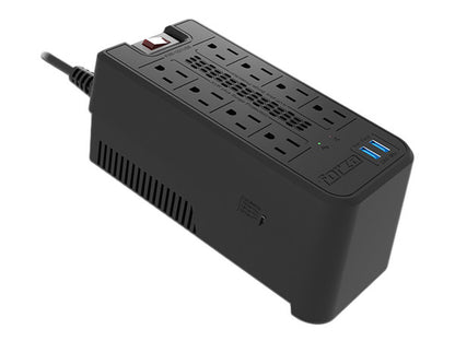 Regulador Automatico De Voltaje Forza Fvr-1221usb 1200va/600w 8 Slds 2 Usb 120v