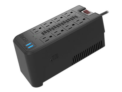 Regulador Automatico De Voltaje Forza Fvr-1221usb 1200va/600w 8 Slds 2 Usb 120v
