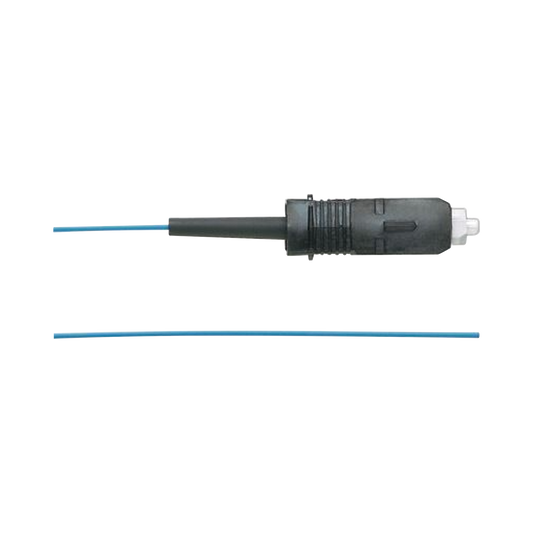 Pigtail de Fibra Óptica SC Simplex, Multimodo OM3 50/125, 900um, Color Aqua, 1 Metro