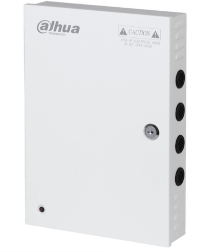 Fuente De Poder/ Dahua/ Dh-pfm342-9ch/ De12 Vcc 10 Amper/ Con Distribuidor Para 9 Camaras/ Indicadores Led Por Canal/ Voltaje De Entrada De 90 Vca-264v/ Fusibles Intercambiables/ Gabinete Metalico Co