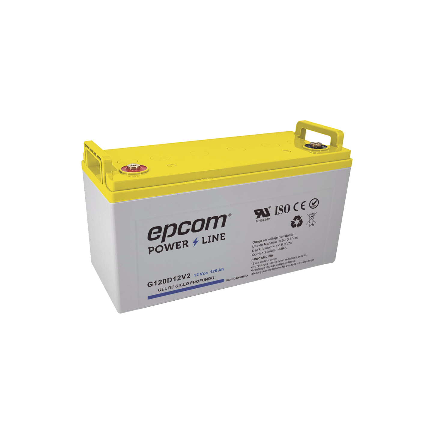 Batería de GEL / Ciclo profundo  / 12 V @ 120 Ah / Ciclo profundo / Uso en Aplicaciones Fotovoltaicas y de Respaldo
