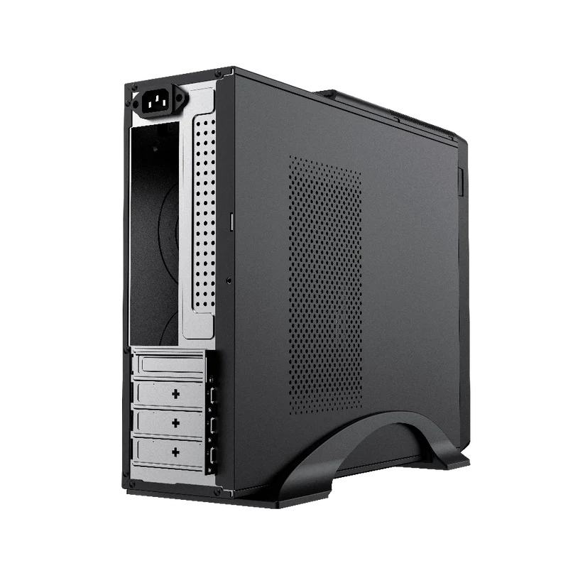 Gabinete Acteck Bern Gs460 / Micro Torre Slim / Micro Atx, Mini Itx / Fuente Sfx 500 W / Full Metal / Lector De Tarjetas / Tornillos De Mano / 3 AÑos De Garantia / Negro / Gapc-301