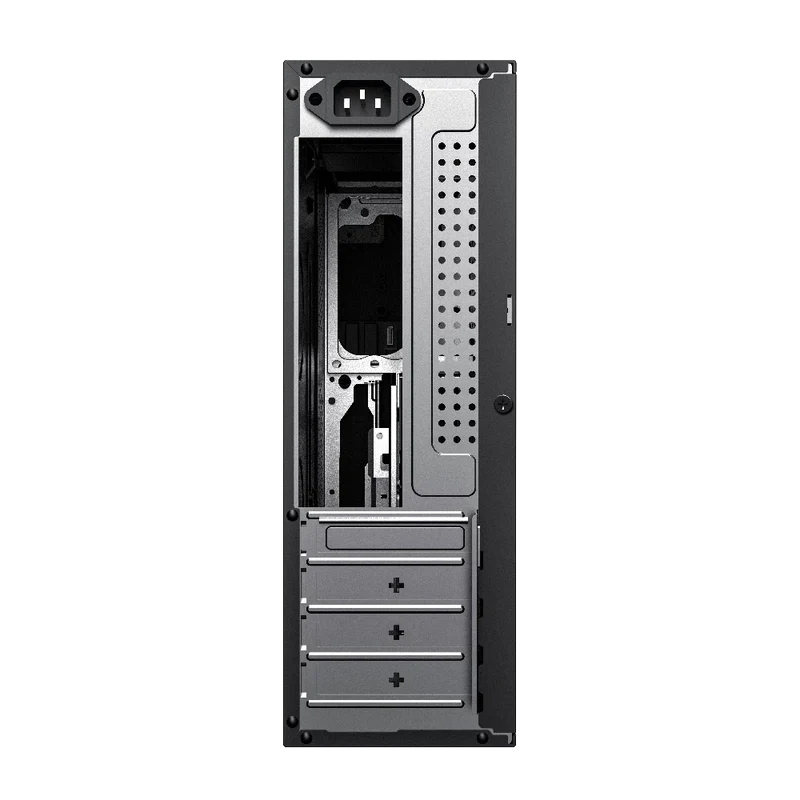 Gabinete Acteck Bern Gs460 / Micro Torre Slim / Micro Atx, Mini Itx / Fuente Sfx 500 W / Full Metal / Lector De Tarjetas / Tornillos De Mano / 3 AÑos De Garantia / Negro / Gapc-301