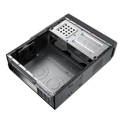 Gabinete Acteck Bern Gs460 / Micro Torre Slim / Micro Atx, Mini Itx / Fuente Sfx 500 W / Full Metal / Lector De Tarjetas / Tornillos De Mano / 3 AÑos De Garantia / Negro / Gapc-301