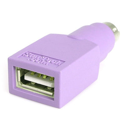 Adaptador Para Teclado O Mouse Usb A Conector Ps/2 Ps2 Minidin - 1x Hembra Usb - 1x Macho Mini-din - Prpura - Startech.com Mod. Gc46fmkey
