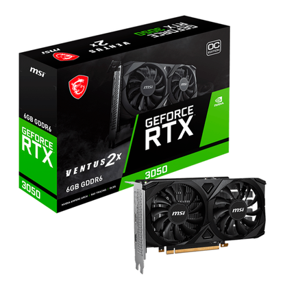 Tarjeta De Video Msi Nvidia Geforce Rtx 3050 Oc Pcie4 X 8/6gb/gddr6/estandar/2hdmi/1xdp/dl-dvi-d X 1gama Media /gamer