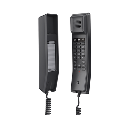 Teléfono Ip Hotelero Wi-fi, 2 Líneas Sip Con 2 Cuentas, Codec Opus, Ipv4/ipv6, Color Negro, Con Gestión En La Nube Gdms