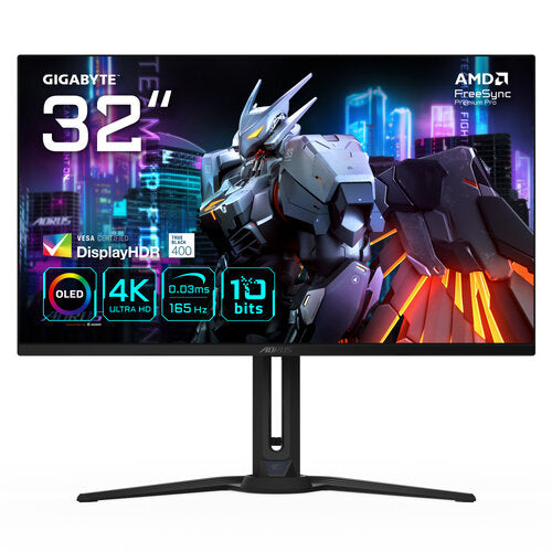 Monitor Gigabyte Aorus Fo32u / Panel Oled 32 165hz / Hdmi / Dp / Hdr 400 / Gama Alta