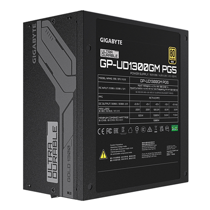 Fuente De Poder Gigabyte1300w/80 Plus Gold /negro/atx/modular