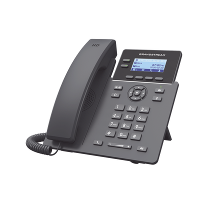 Telfono Ip Grandstream Grp2602p, 4 Cuentas Sip 2 Lineas P. Lcd 2 Puertos 10/100 Soporta Ehs Poe No Incluye Eliminador