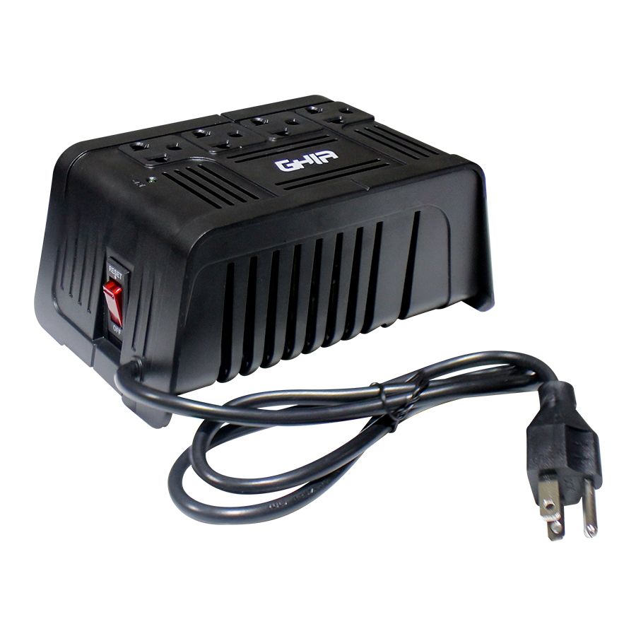 Regulador De Voltaje Ghia 1000va / 400w 4 Contactos.