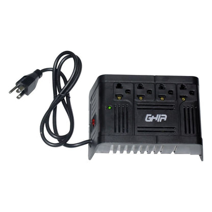 Regulador De Voltaje Ghia 1000va / 400w 4 Contactos.